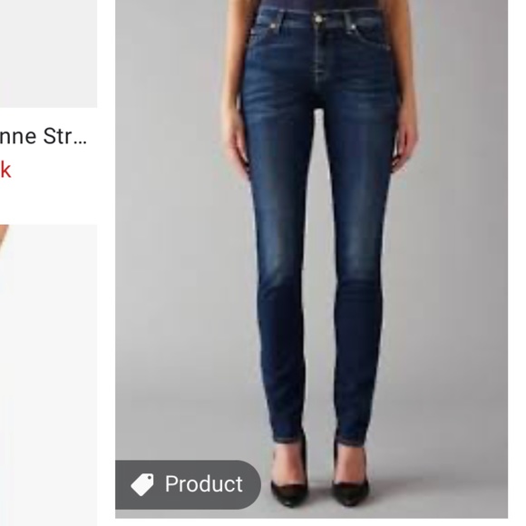 Seven for all mankind Roxanne skinny jeans size 28 - Picture 1 of 5